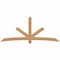 Ekena Millwork Alberta Timber Gable Bracket, Western Red Cedar, 108"W x 45"H x 3 1/2"D x 5 1/2"F, 10/12 Pitch GBW108X45X0406ALB00SWR - alternate 1
